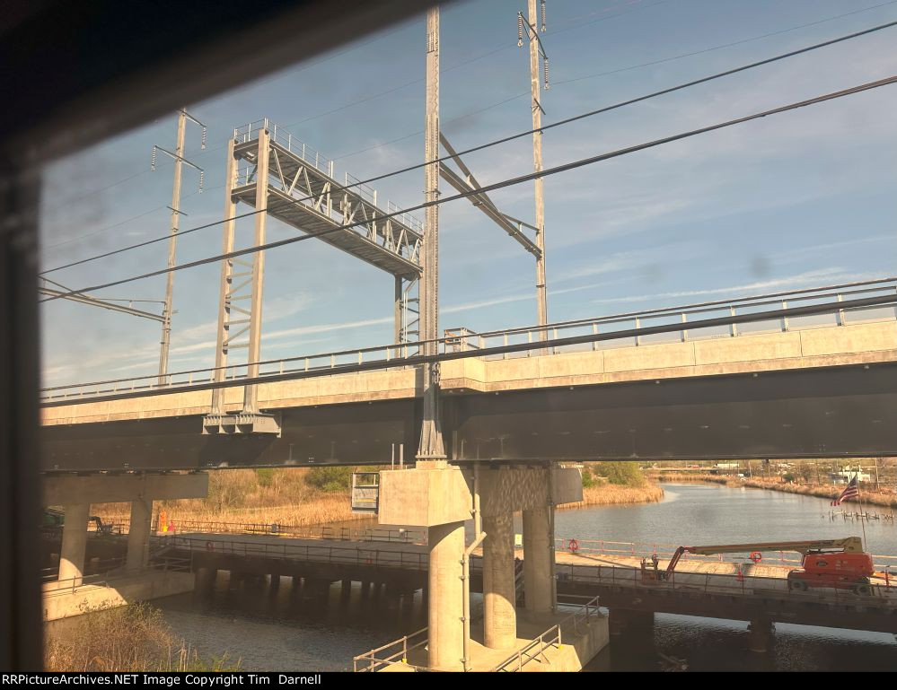 Signal tower & catenary pole.